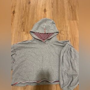 Free People Movement Cropped Grey Hoodie